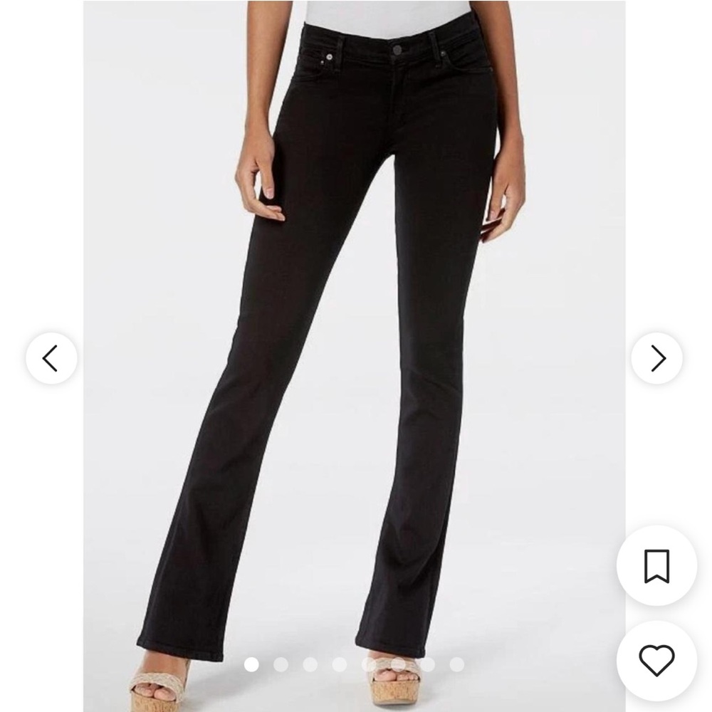 Citizens of Humanity Jeans Womens Black Emannuelle Slim Boot Cut Denim